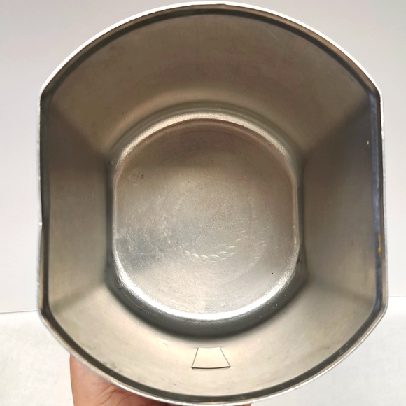 Mid-Century Modern brushed aluminum flour canister - Picture 6 of 10